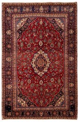 Vintage 6’7″ x 10’2″ Traditional Hand Knotted Vegetable Dye Wool Area Rug