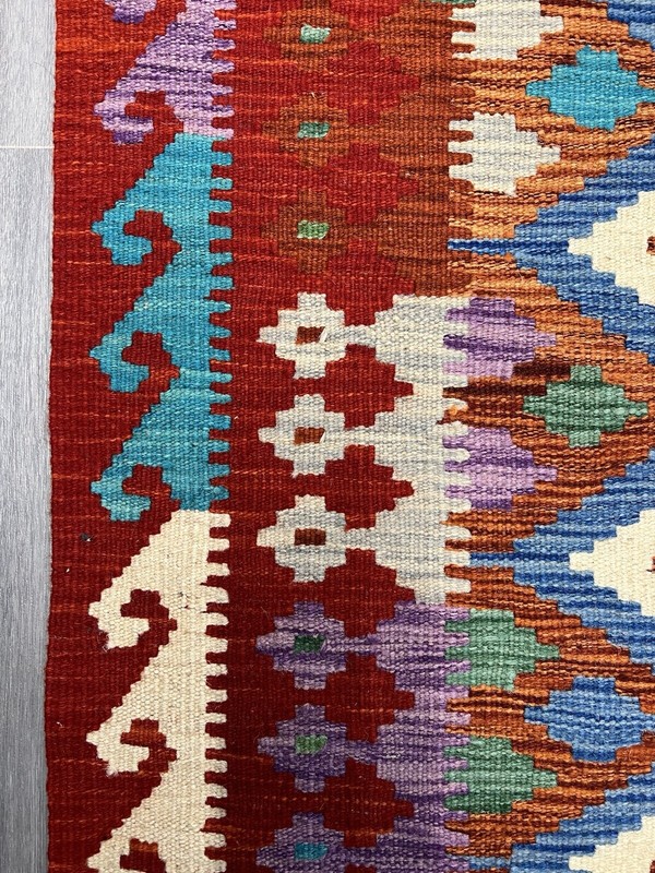 Vintage Kilim Traditional Hand Made Oriental Wool Kilim 5ftx3.2ft 151cmx100cm gallery