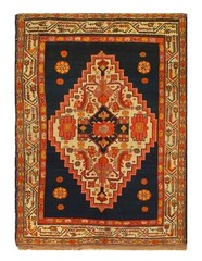 Navy Blue antique Kazak 4’1” X 5’9”