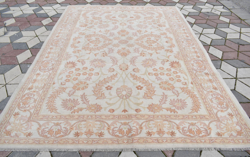 Turkish Rug 7 x 10 ft Vintage Muted Dye Hand-knotted Rug Famous Oushak Wool Rug gallery