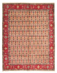Vintage 9’5″ x 12’4″ Traditional Hand Knotted Vegetable Dye Wool Area Rug