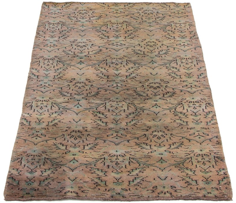 Vintage 3'8" x 6'7" Traditional Hand Knotted Vegetable Dye Wool Area Rug gallery