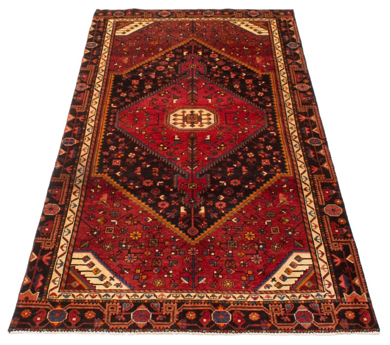 Vintage Hand-Knotted Area Rug 4'11" x 9'10" Traditional Oriental Wool Carpet gallery