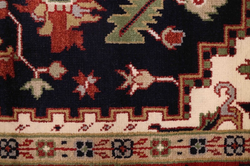 Vintage Geometric Area Rug 9'11" x 13'9" Traditional Hand-Knotted Wool Carpet gallery