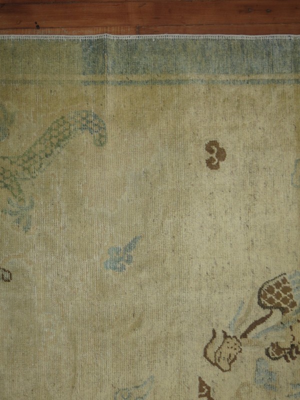 Antique Chinese Peking Dragon Rug Size 6'X8'9'' gallery