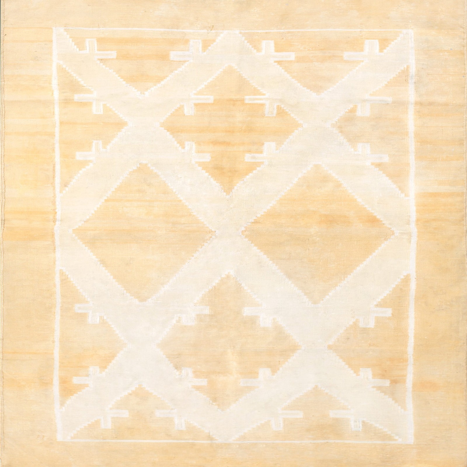 4X6 Antique Indian Dhurries Wool Area Rug 1940 gallery
