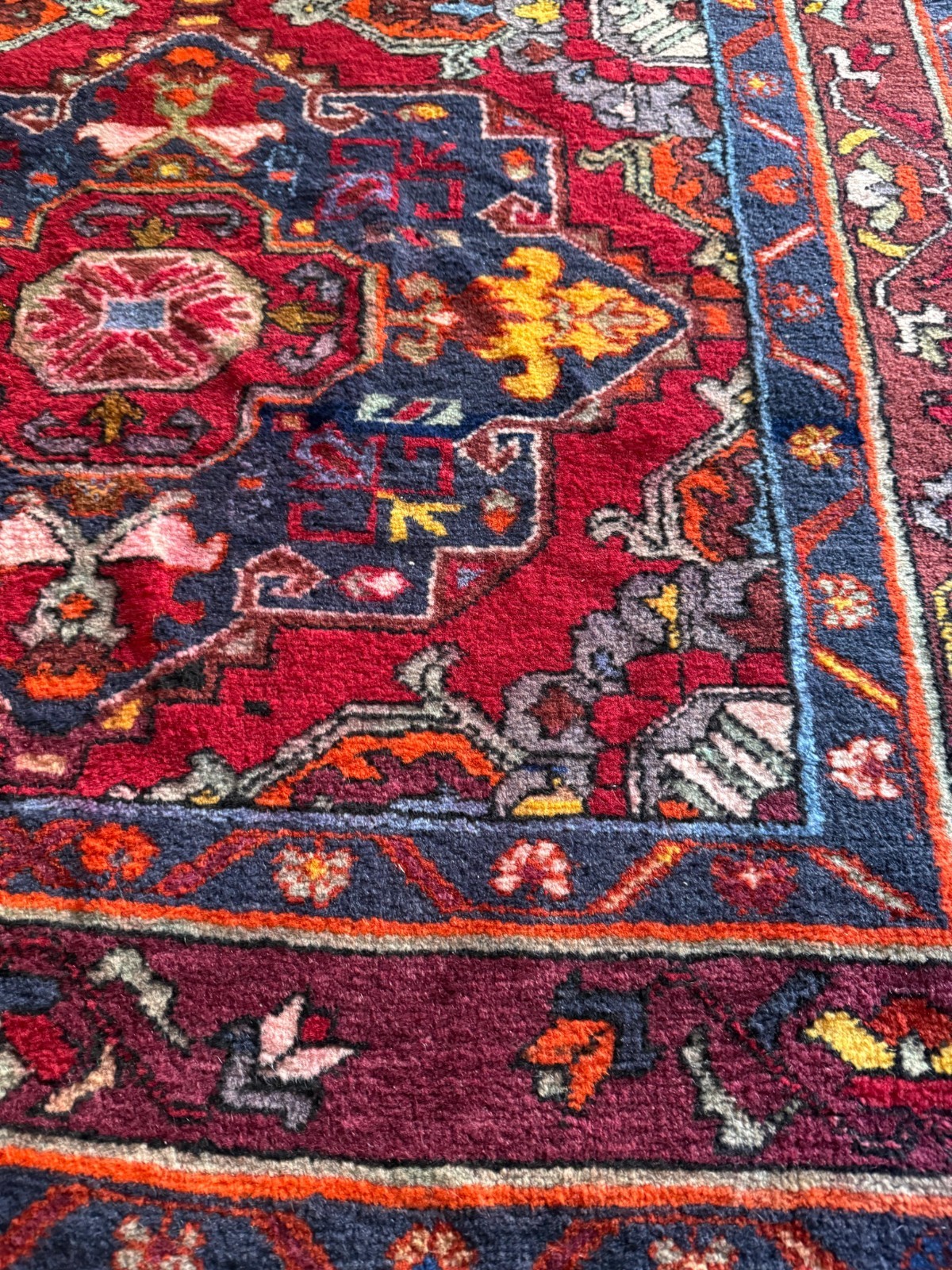 Vintage Dagestan Handmade Wool Rug, Mid-20th Century, Natural Dyes, (98×61in) gallery