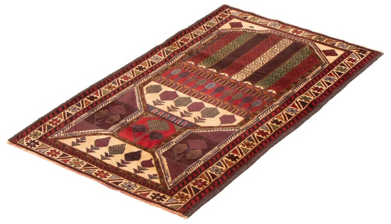 Vintage Traditional Hand-Knotted Area Rug 2'11" x 4'5" Oriental Wool Carpet gallery