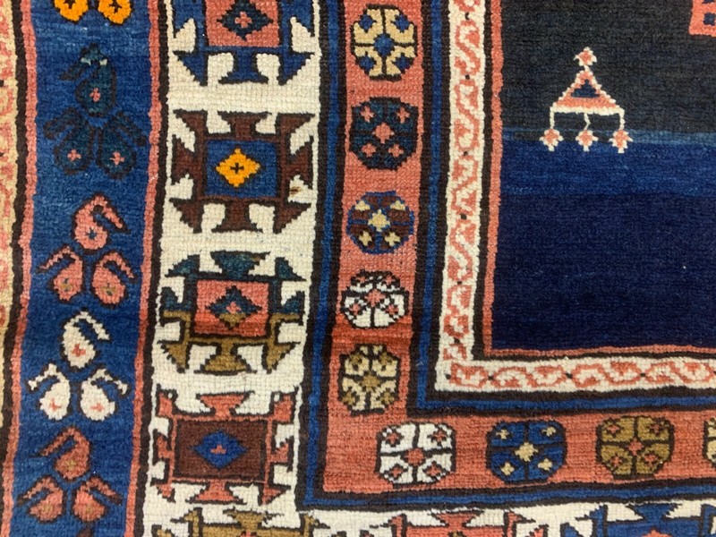 Antique Caucasian Rug 310x130 cm, Dated 1334 Kazak carpet. gallery