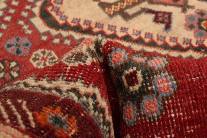 Vintage 4'11" x 6'11" Traditional Hand Knotted Vegetable Dye Wool Area Rug gallery