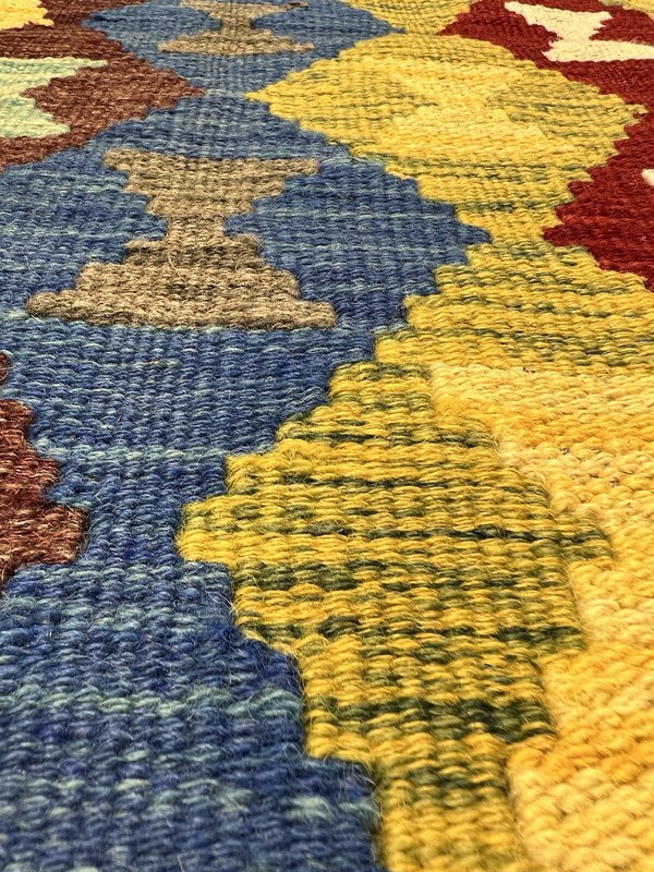Vintage Kilim Traditional Hand Made Oriental Wool Kilim 5ftx3.2ft 151cmx101cm gallery