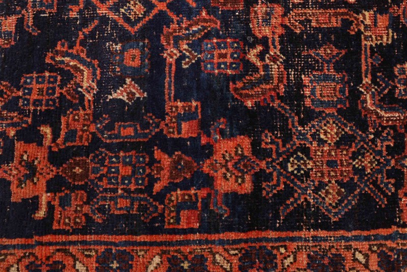 4'0" x 13'8" Vintage Hand-knotted Runner Rug Traditional Oriental Wool Carpet gallery