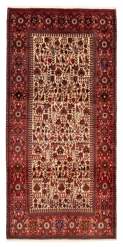 Vintage Traditional Hand-Knotted Area Rug 4'8" x 9'10" Oriental Wool Carpet