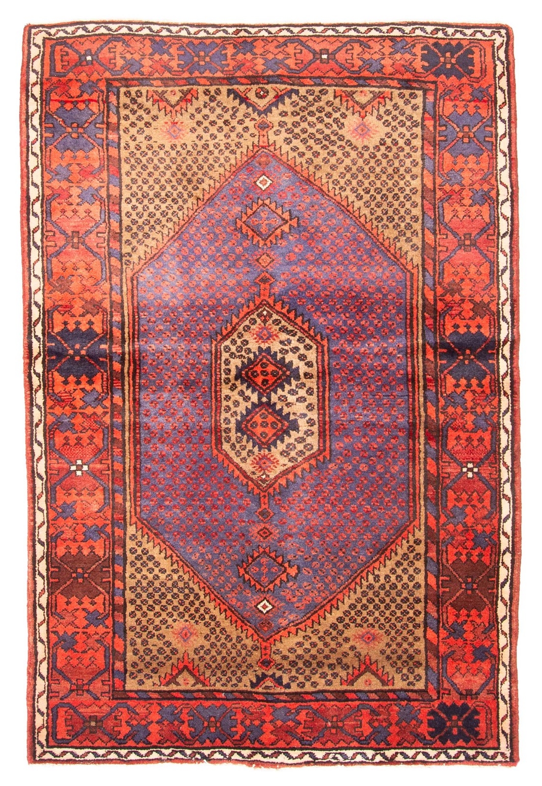 Traditional Vintage Hand-Knotted Area Rug 4'3" x 6'5" Oriental Wool Carpet gallery
