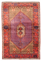 Traditional Vintage Hand-Knotted Area Rug 4’3″ x 6’5″ Oriental Wool Carpet