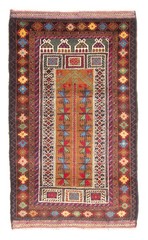 Traditional Vintage Hand-Knotted Area Rug 2’11” x 4’11” Oriental Wool Carpet