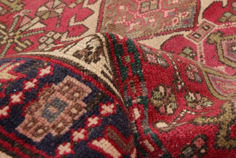 Vintage Hand-knotted Runner Rug 3'8" x 9'2" Traditional Oriental Wool Carpet gallery