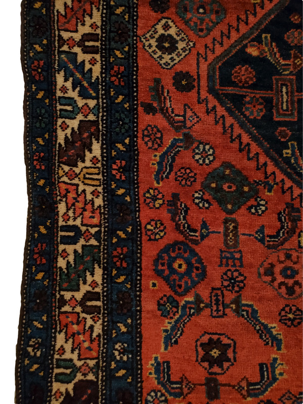 One Directional KURD-BIDJAR Antique rug - 3'8" x 7'6" gallery