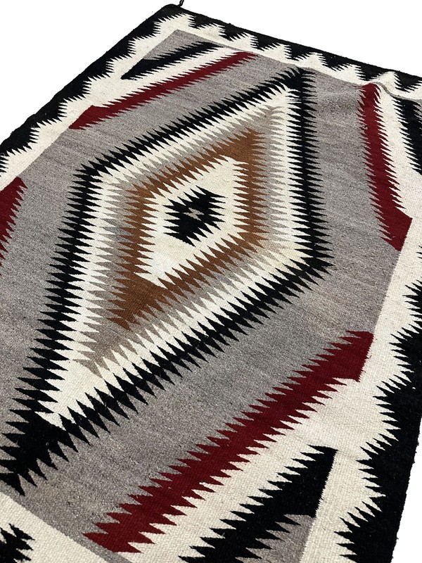 5x7 Vintage Navajo Eye Dazzler Handwoven Wool Rug Gray Southwestern 148cmx198cm gallery