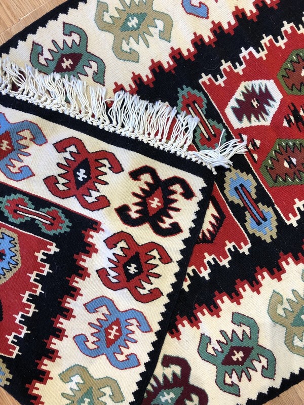 Beautiful Bessarabian - 1960s Antique Turkish Kilim - Flatweave Rug 2.4 x 4.6 ft gallery