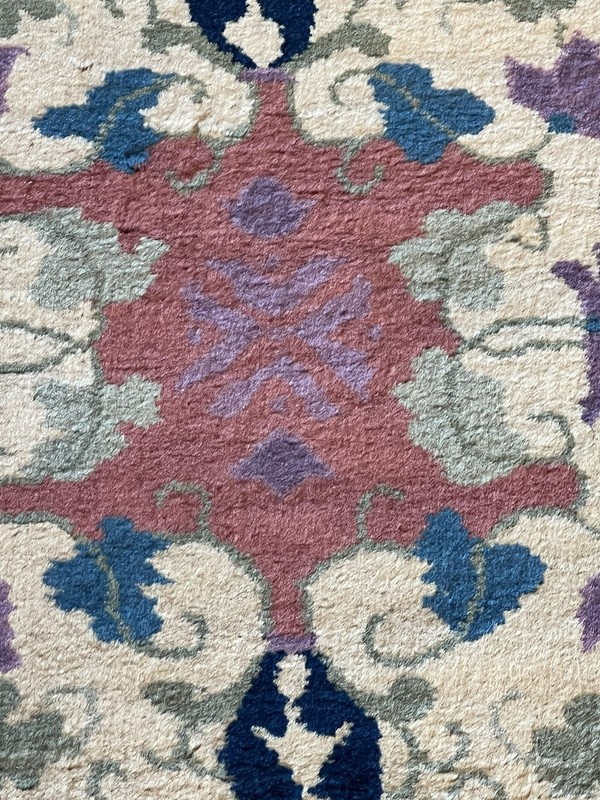 1920 Vintage Nichols Chinese Art Deco Rug Just Washed. Perfect Condition 3x5 gallery