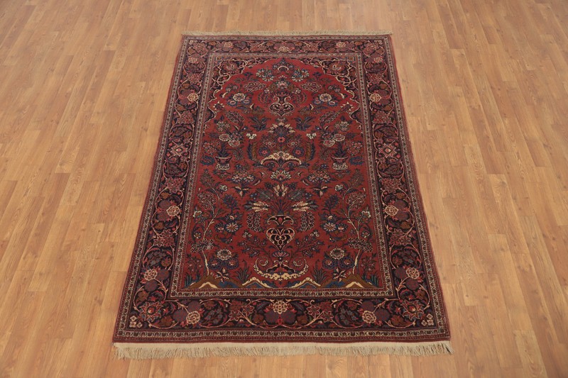 Vegetable Dye Masterpiece Traditional Rug 4x7 ft Wool 300 Knots Hand-knotted gallery