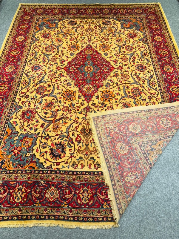 Vintage Hand-Knotted Oriental Wool Rug 12'3 x 9'1 ft,Traditional Large Area Rug gallery