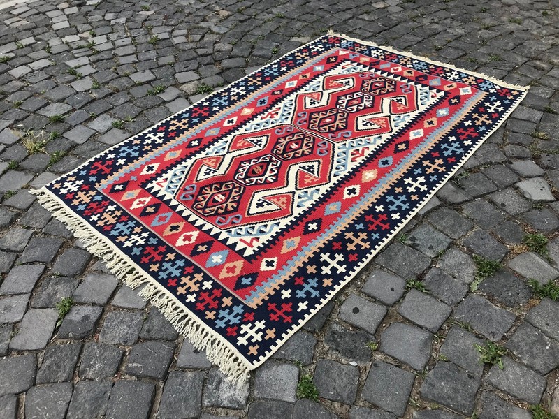 Handmade Rug Turkish Area Rug Vintage Rug Oushak Rug Antique Rug Bohemian Rug gallery