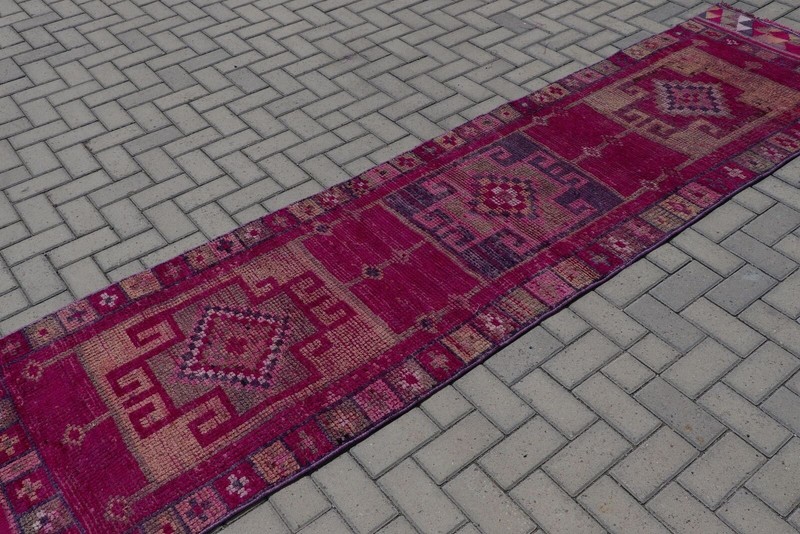 Home Decor Rug, Bedroom Rugs, Vintage Rug, 2.8x11.2 ft Runner Rug, Kitchen Rug gallery
