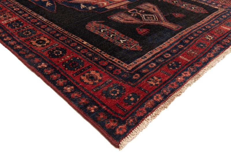 Koliai 295x121 cm Black Oriental Hand Knotted Rug Carpet Rectangle Runner gallery