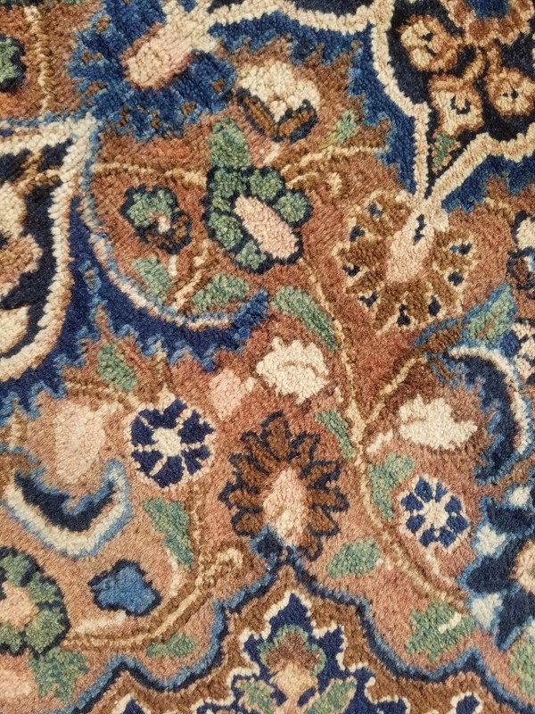 Distressed Authentic Hand Knotted Vintage Afghan Turkmen Wool Area Rug 5.2x3.7ft gallery