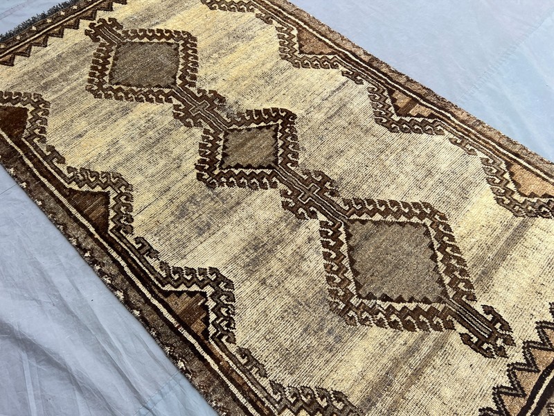 110x200cm Vintage Handmade Moroccan Style Medallion Wool Area Rug Low Pile Decor gallery