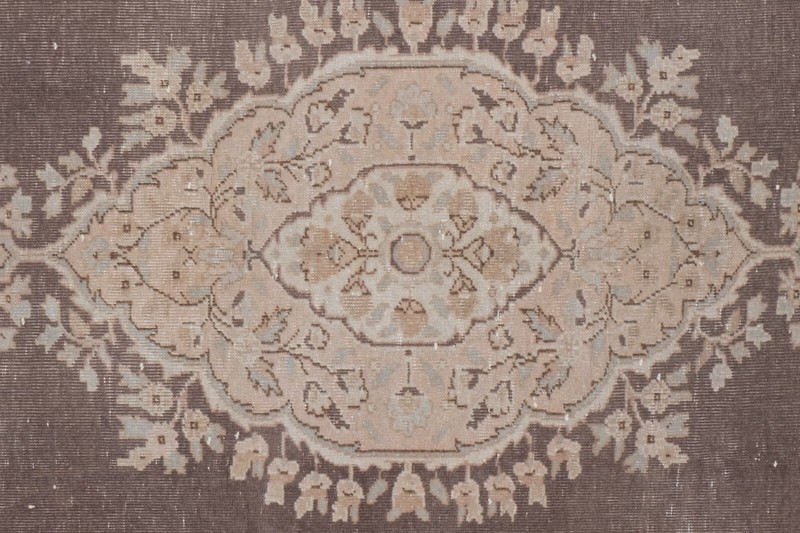 Vintage Wool Muted Turkish Ladik Konya Runner Rug 2'12'' X 11'8'' gallery