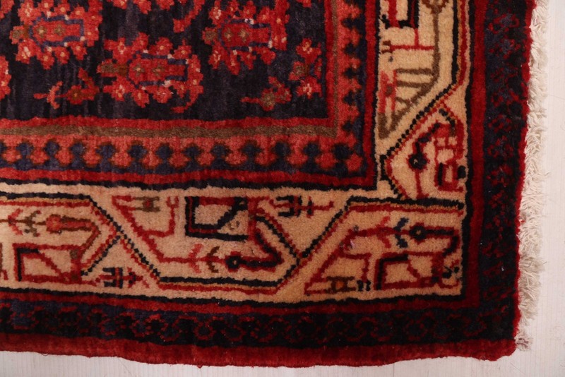 Vintage Hand-knotted Runner Rug 3'6" x 10'2" Traditional Oriental Wool Carpet gallery