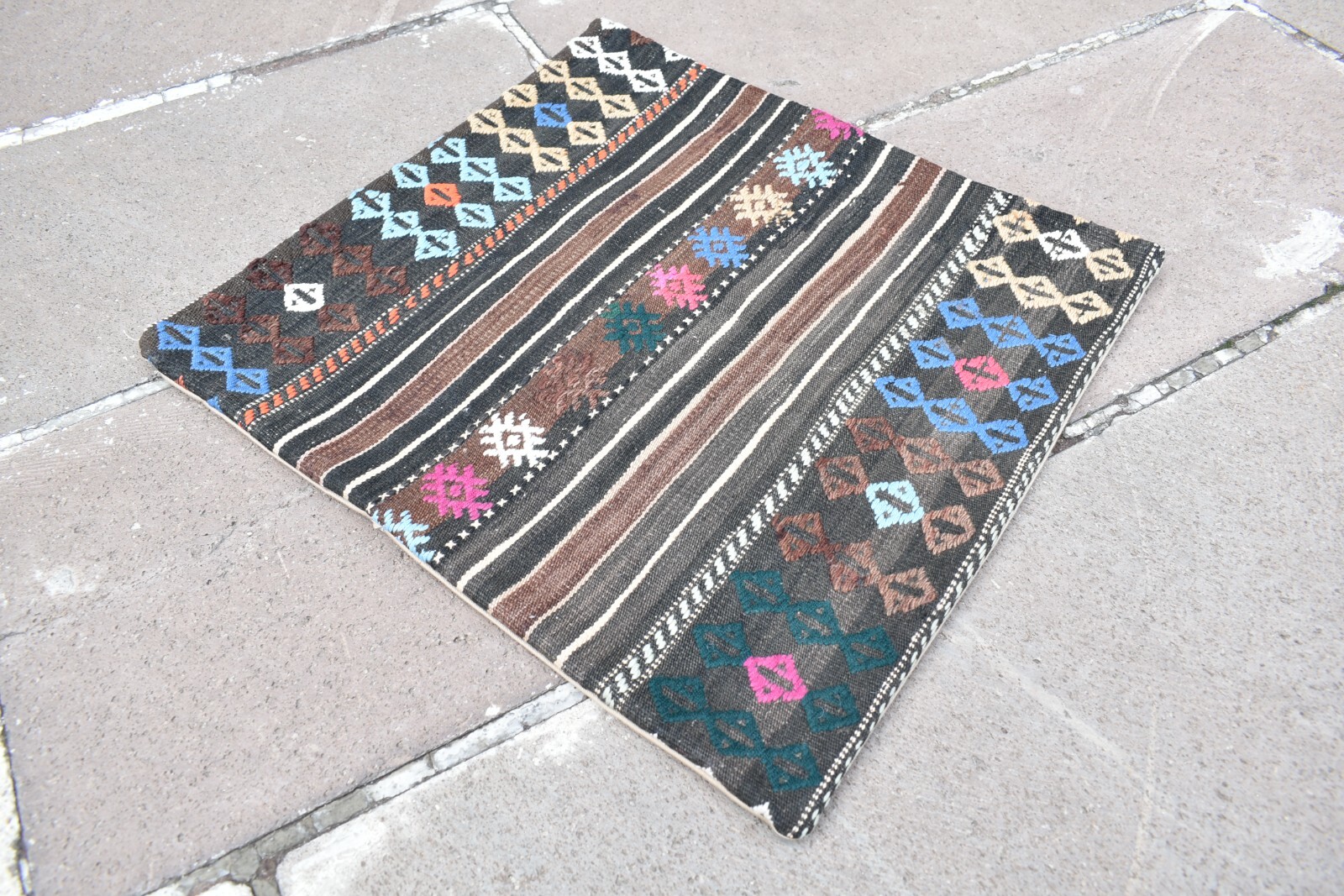 18''x20'' Decorative Handmade Turkish Kilim Pillow Cover Sofa Rug Cushion Cover gallery