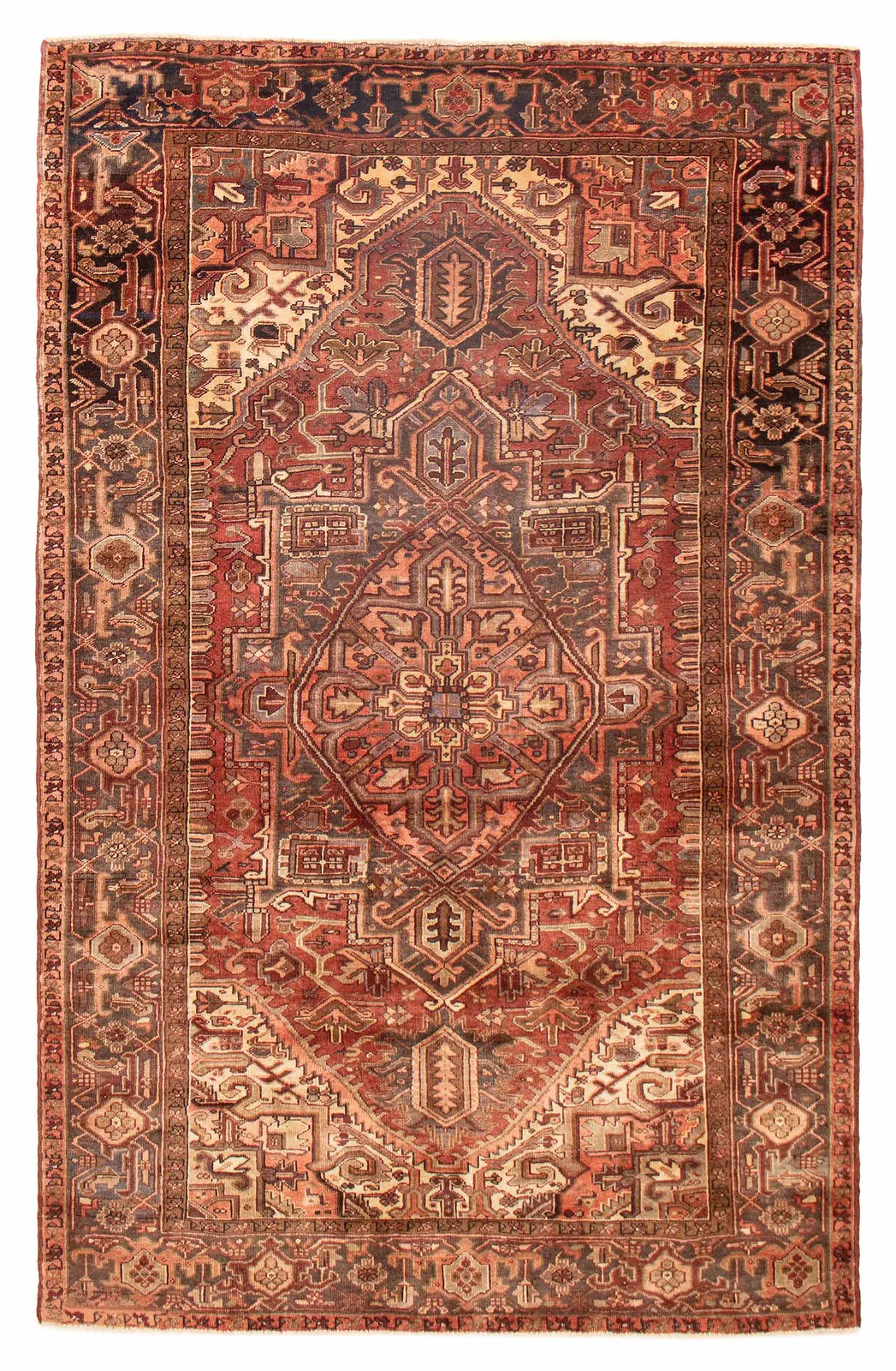 Traditional Vintage Hand-Knotted Area Rug 6'8" x 10'6" Oriental Wool Carpet gallery