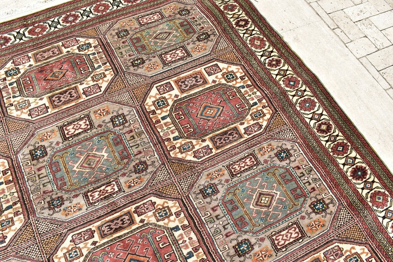 Turkish Rug 78''x115'' Bunyan Carpet Vintage 200x293cm Oriental Decor Rug 6x9 gallery