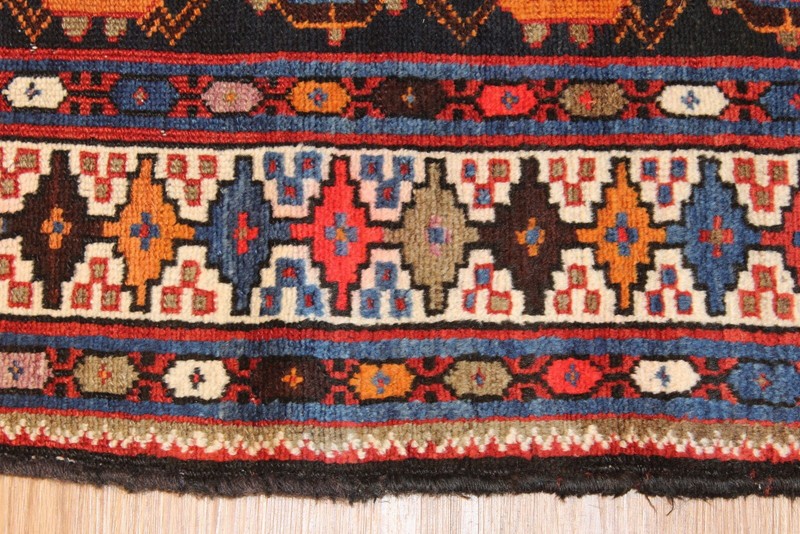 10 Ft. Long Handmade Antique Caucasian rug Tribal 100% Wool Circa 1880's gallery