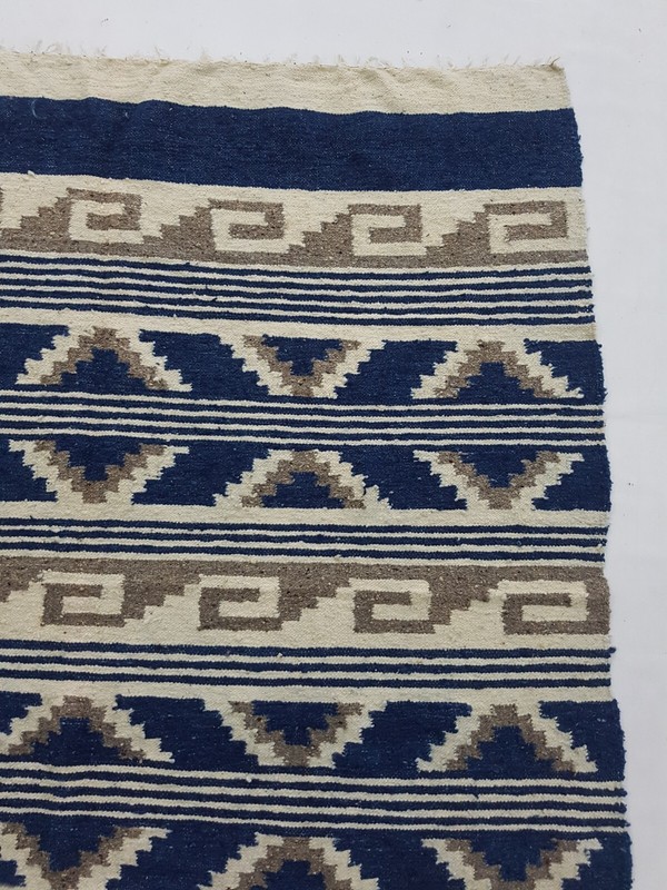 Vintage Handmade Traditional Toned American Kilim Floor Rug Carpet 188x168 cm gallery