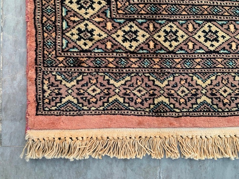 Vintage Afghan Jaldar Bokhara, Wool Area Rug, Traditional Carpet (2x3 ft.) gallery