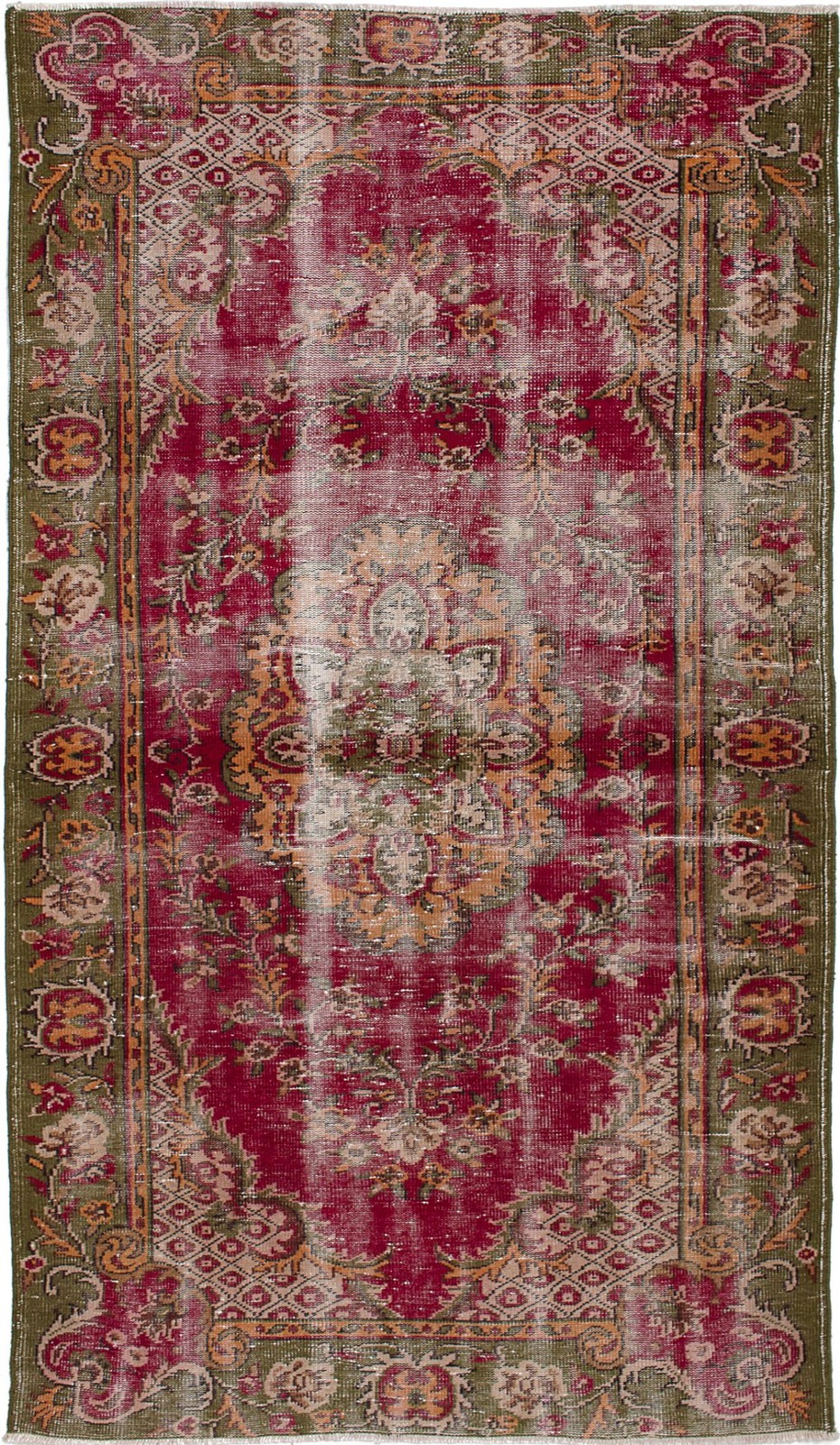 Traditional Vintage Hand-Knotted Area Rug 4'10" x 8'10" Oriental Wool Carpet gallery