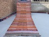 Vintage Afghan Baluchi Kilim Rug 4'2 x 10'10 ft Tribal Wool Geometric Runner gallery