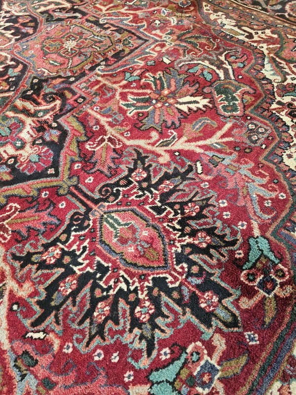 8 x 11 VINTAGE SERAPI HERIZ RUG ANTIQUE KAZAK USHAK CAUCASIAN gallery