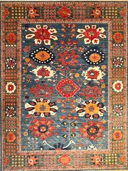 Hand-knotted Rug (Carpet) 9’X11’9, Choeb Rang mint condition