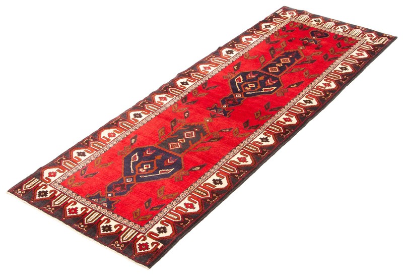 3'1" x 8'10" Vintage Hand-knotted Runner Rug Traditional Oriental Wool Carpet gallery