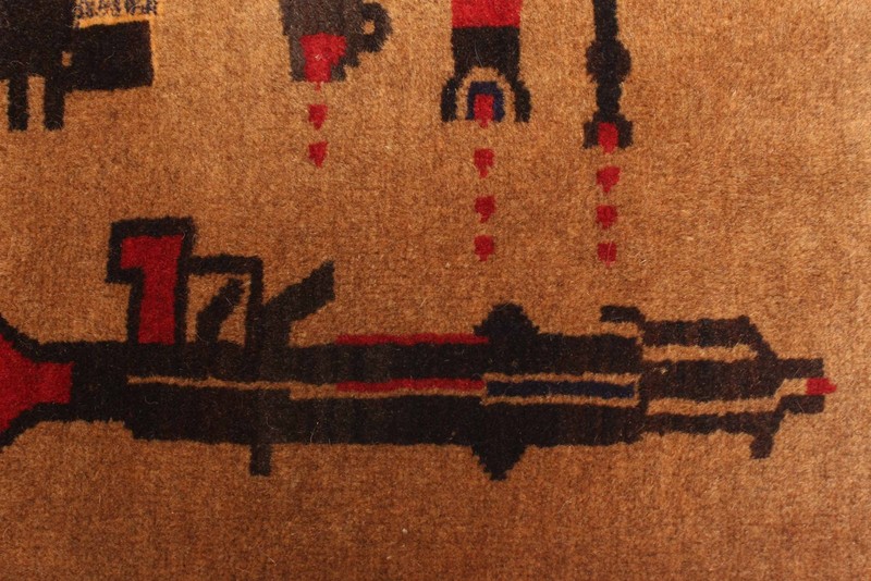 Vintage Hand-Knotted Area Rug 3'1" x 4'10" Traditional Oriental Wool Carpet gallery