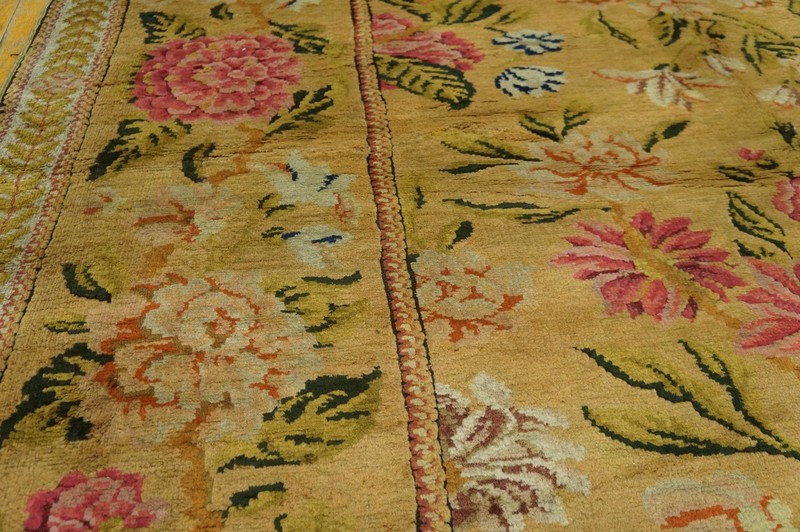 11'x18' Antique Large Wool Brown Earth Tone Hand Knotted Pile English Rug gallery