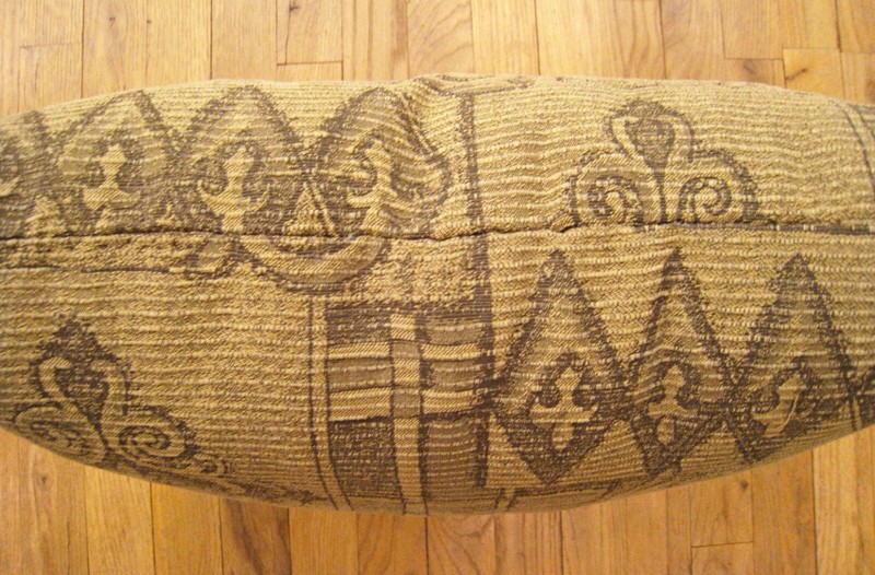 Vintage Floro-Geometric Fabric Pillow; Size 1'8” x 1'6” with FREE SHIPPING! gallery