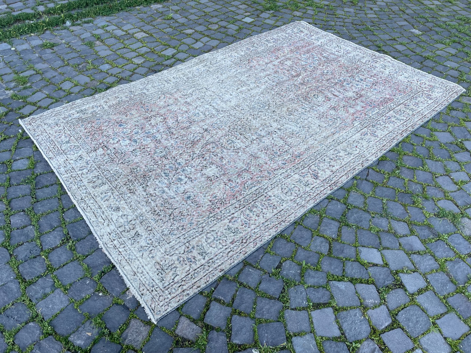 Bohemian Large Rug, Turkish Vintage Rug, Handmade Wool Rug, 5,4 x 8,5 ft gallery