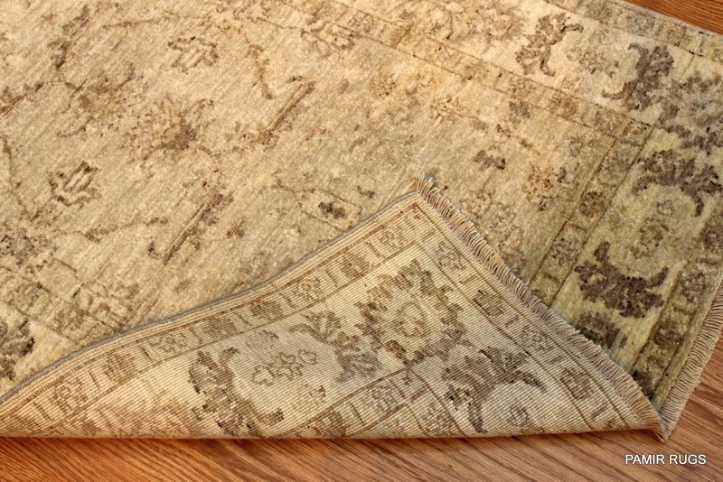 _HAND-MADE_3' X 6' Top Quality RUG Beige Ivory VEGGIE Dyed Rug Soft/Muted Color gallery